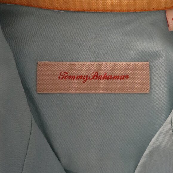 Tommy Bahama Mens Blue Sz S 100% Silk Buttoned Camp Short Sleeve Collared Top - Picture 11 of 14